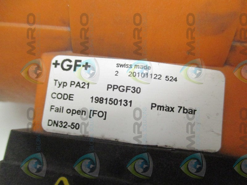 GEORGE FISCHER 198150131 199231068 PNEUMATIC ACTUATOR BALL VALVE  UNMP