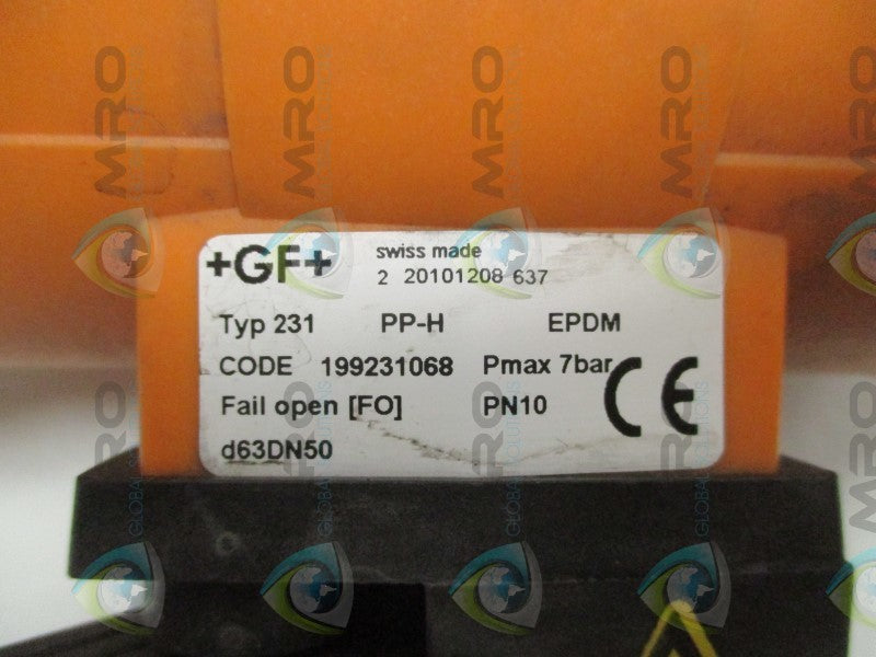 GEORGE FISCHER 198150131 199231068 PNEUMATIC ACTUATOR BALL VALVE  UNMP