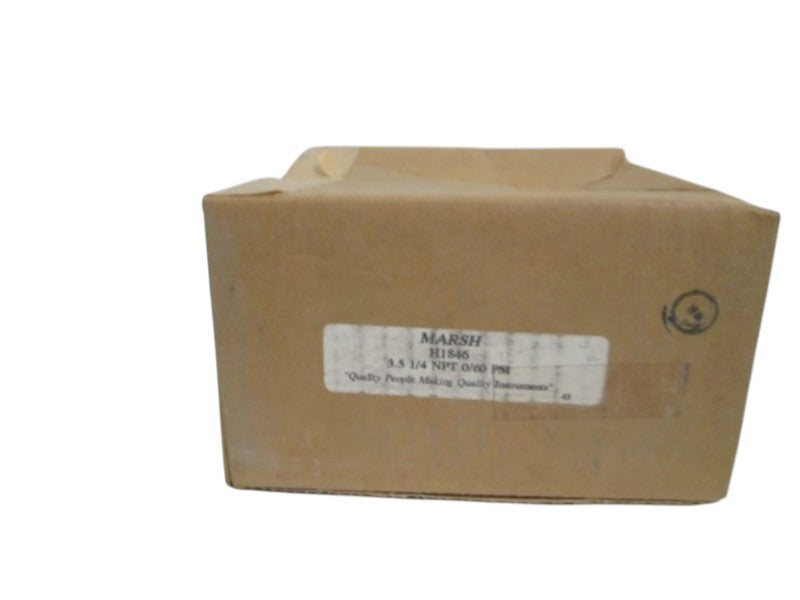 MARSH GAUGE 3.5" 1/4"NPT 0/60PSI H1846 NSMP