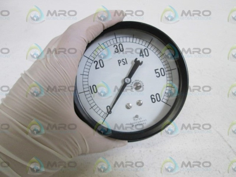 MARSH GAUGE 3.5" 1/4"NPT 0/60PSI H1846 NSMP