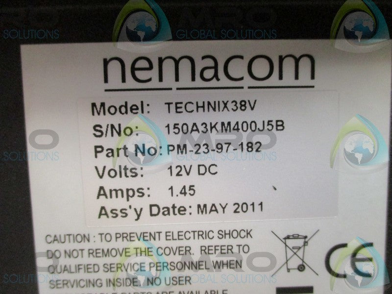 NEMACON TECHNIX38V PM-23-97-182 TOUCH SCREEN DISPLAY  NSMP