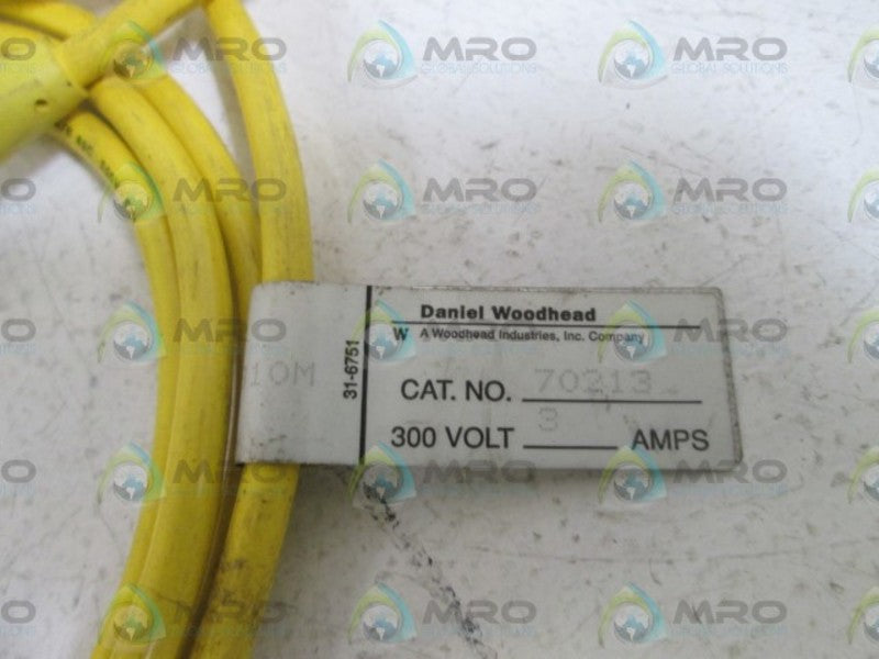 LOT OF 2 DANIEL WOODHEAD CABLE 70213  UNMP