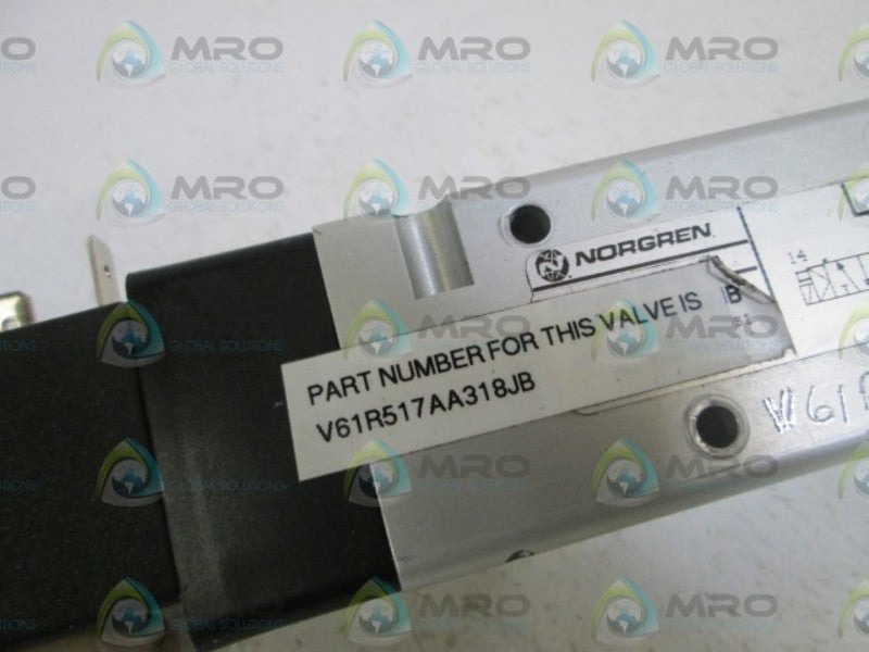 NORGREN V61R517AA318JB SOLENOID VALVE UNMP