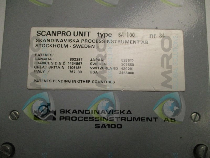 SKANDINAVISKA SA100 SCANPRO UNIT  UNMP