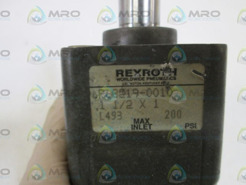 REXROTH CYLINDER 1-1/2"X1" P68219-0010 UNMP