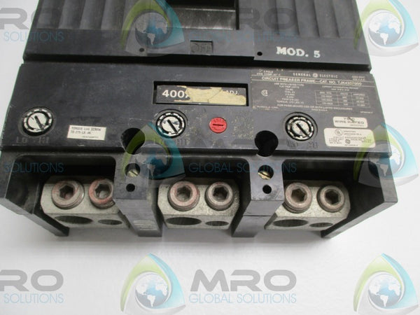GENERAL ELECTRIC TJK436F400 CIRCUIT BREAKER 400A (AS PICTURED)  UNMP