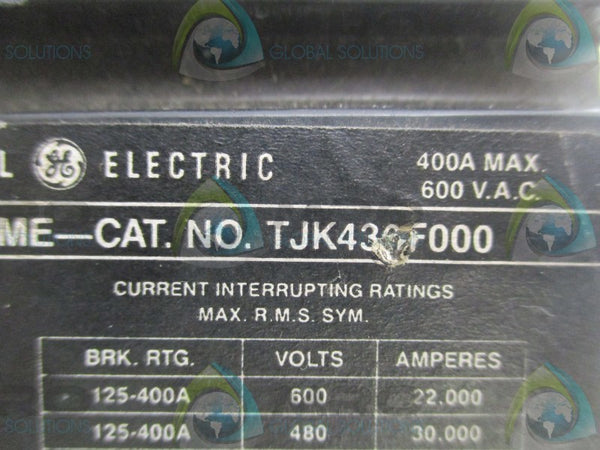 GENERAL ELECTRIC TJK436F400 CIRCUIT BREAKER 400A (AS PICTURED)  UNMP