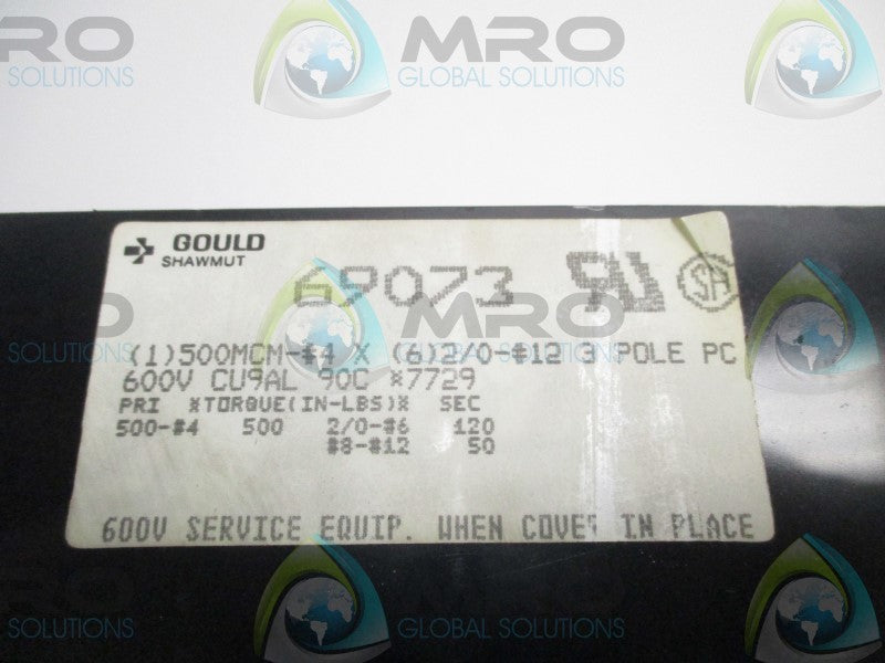 GOULD SHAWMUT 69073 DISTRIBUTION POWER BLOCK  UNMP