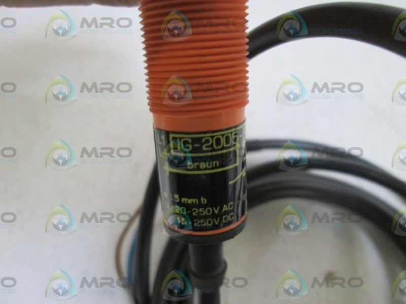 IFM EFECTOR IG-2005-BBOA INDUCTIVE PROXIMITY SENSOR UNMP