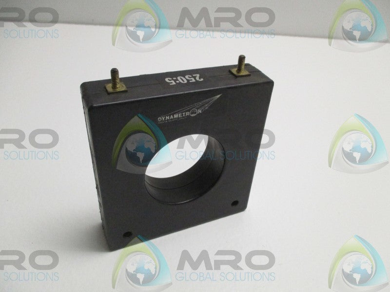 DYNAMETRON 6SHT-251 CURRENT TRANSFORMER RATIO 250:5  UNMP