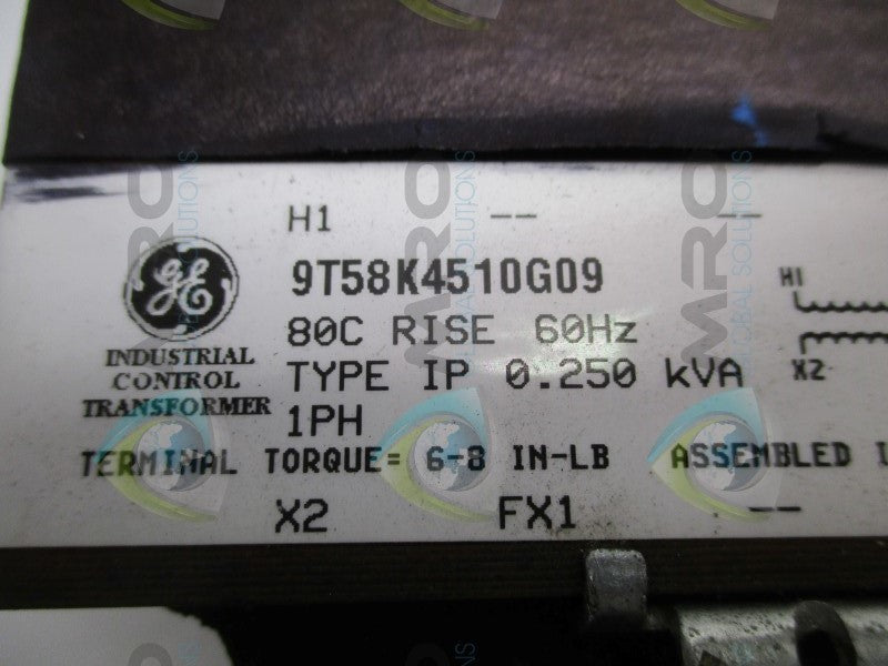 GENERAL ELECTRIC 9T58K4510G09   UNMP