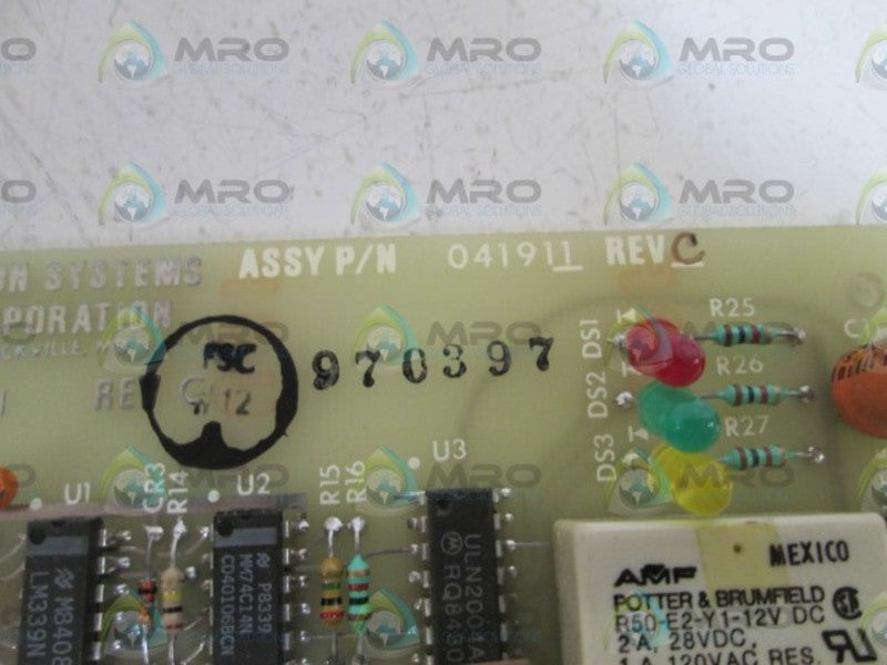 FUSION SYSTEMS CORPORATION CONTROL BOARD 041911 REV. C UNMP