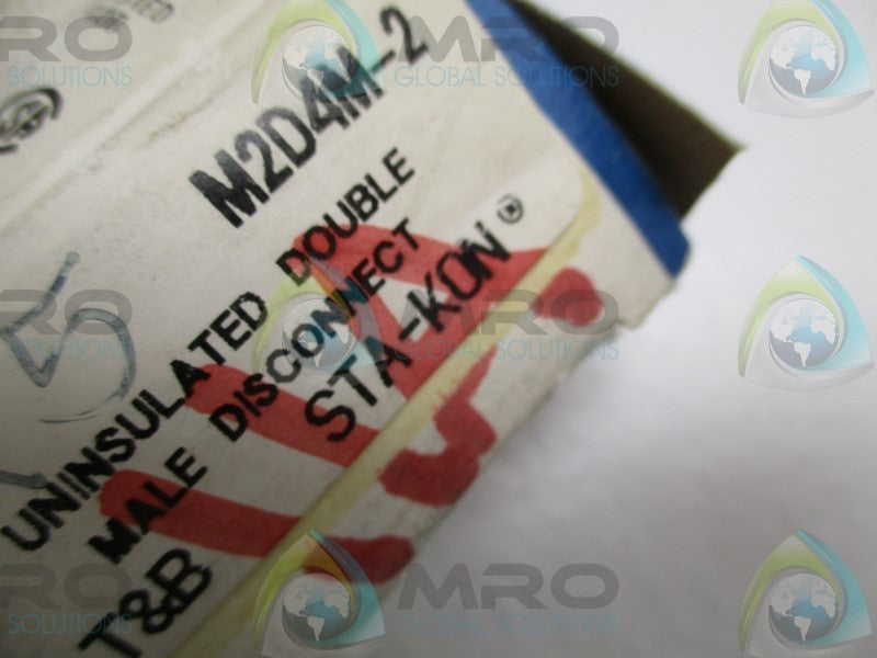 THOMAS & BETTS M2D4M-2 UNINSULATED DOUBLE MALE DISCONNECT  NSNP