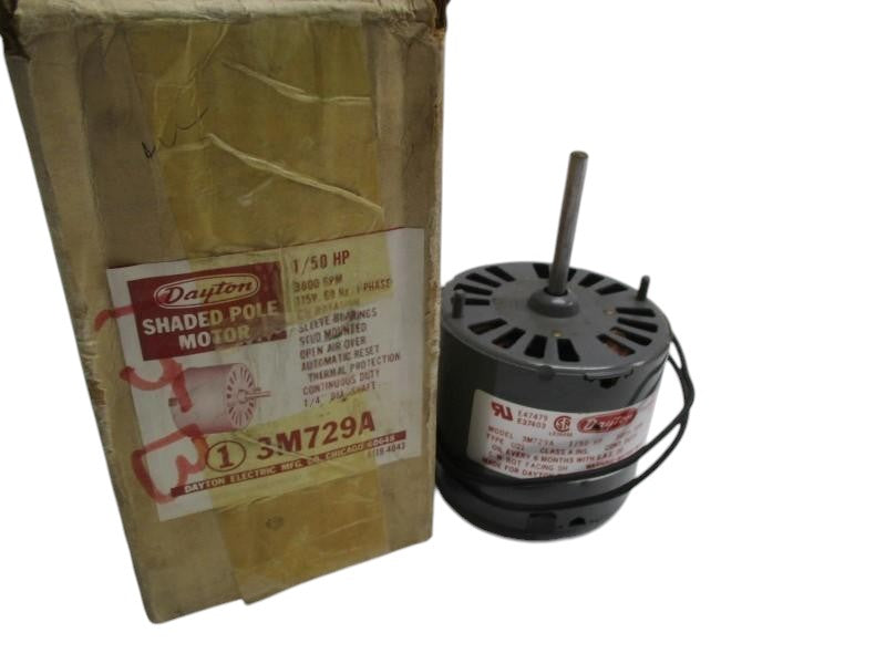 DAYTON 3M729A SHADED POLE MOTOR RPM: 3000  NSMP