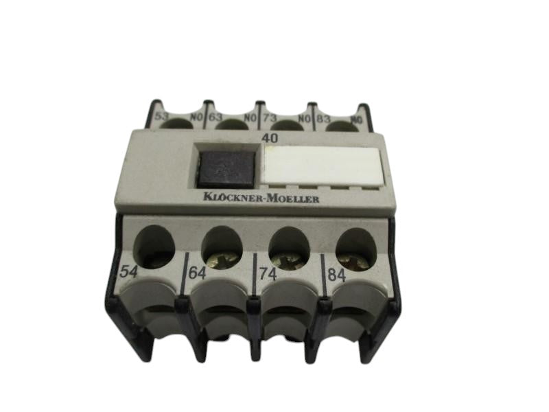 KLOCKNER MOELLER 40DIL AUXILIARY CONTACT BLOCK  UNMP