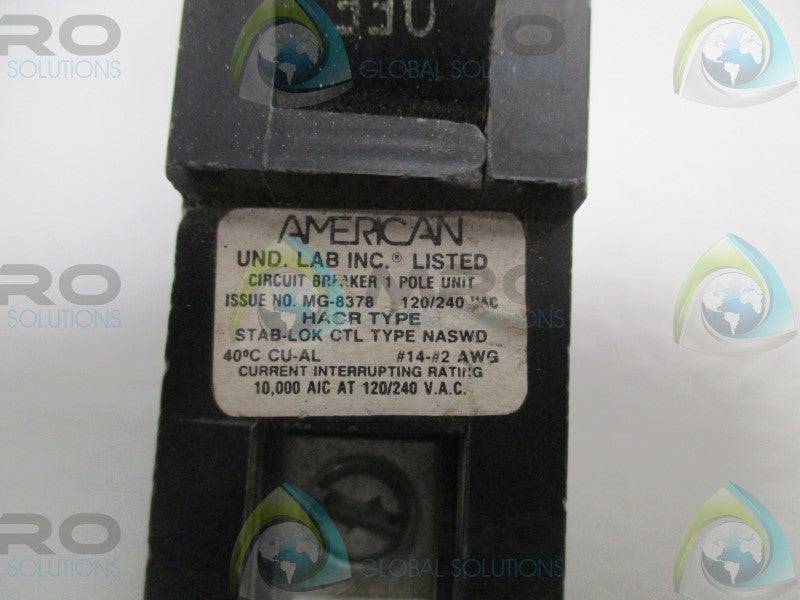 AMERICAN NASWD120 CIRCUIT BREAKER 20A  UNMP