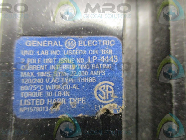 GENERAL ELECTRIC THHQB2130 CIRCUIT BREAKER 30A  UNMP