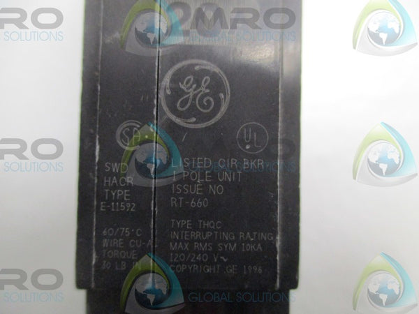 GENERAL ELECTRIC THQC1120WL CIRCUIT BREAKER 20A (AS PICTURED)  NSNP
