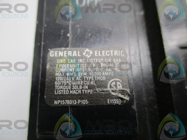 GENERAL ELECTRIC THQB2130 CIRCUIT BREAKER 30A  UNMP
