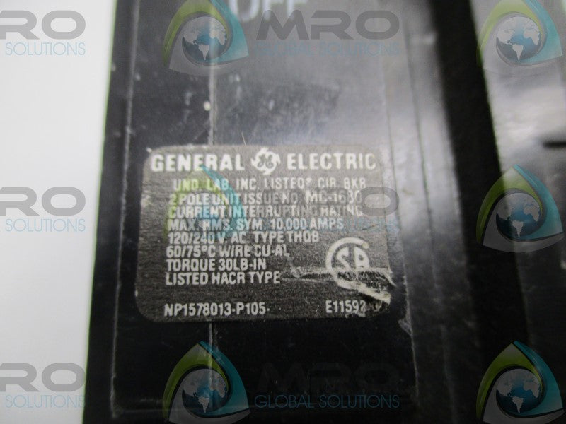 GENERAL ELECTRIC THQB2130 CIRCUIT BREAKER 30A  UNMP