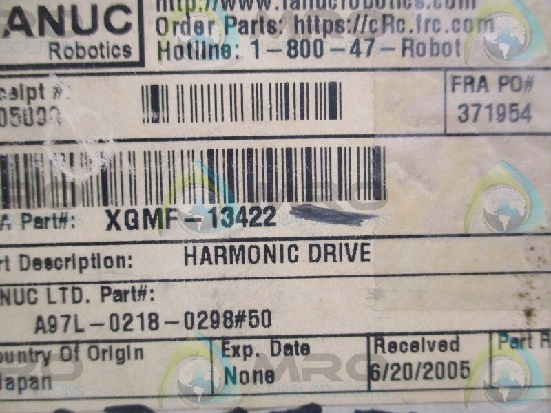 FANUC A97L-0218-0298#50 XGMF-13422 HARMONID DRIVE GEAR UNIT  NSMP