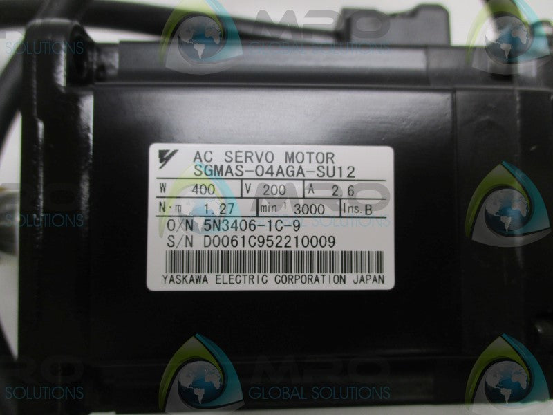 YASKAWA SGMAS-04AGA-SU12 AC SERVO MOTOR  NSMP