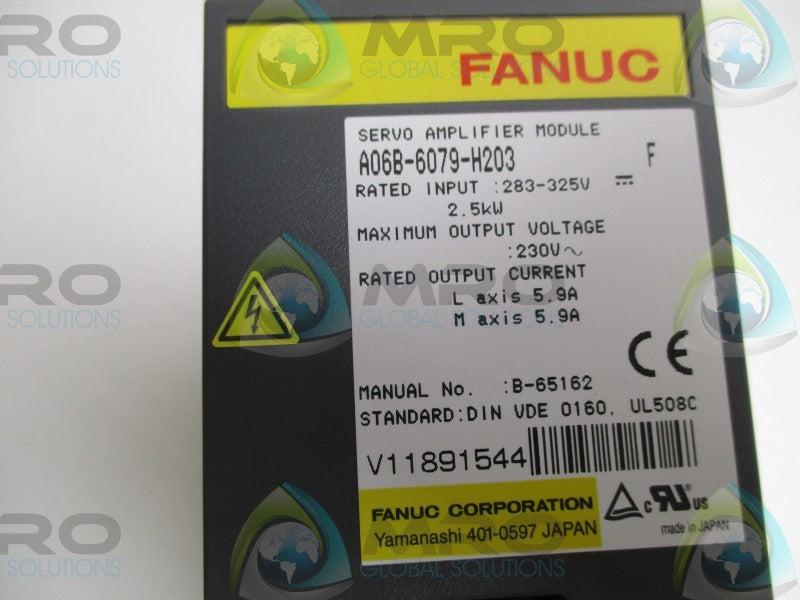 FANUC A06B-6079-H203 SERVO AMPLIFIER MODULE  NSMP