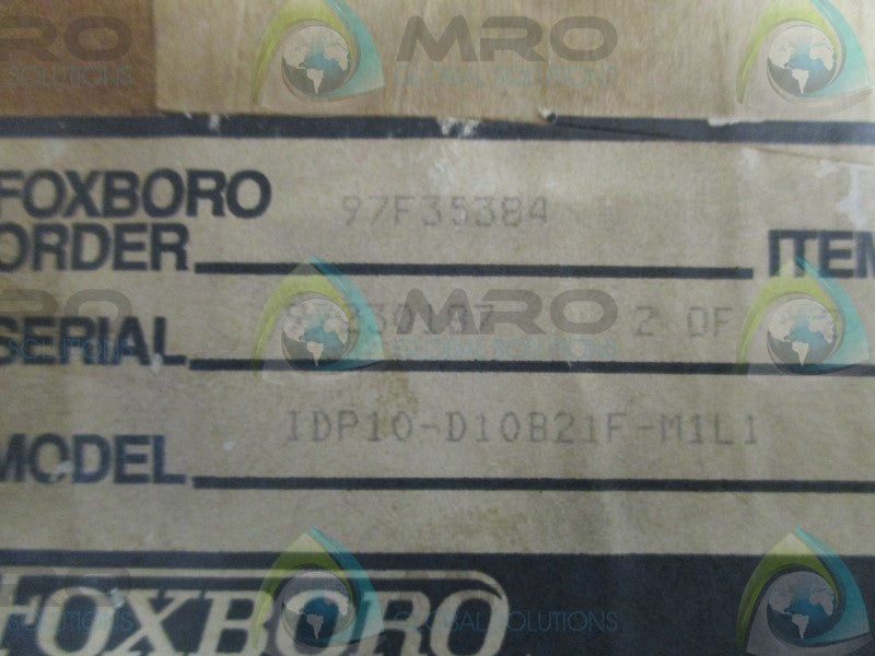 FOXBORO IDP10-D10B21F-M1L1 CELL TRANSMITTER  NSMP