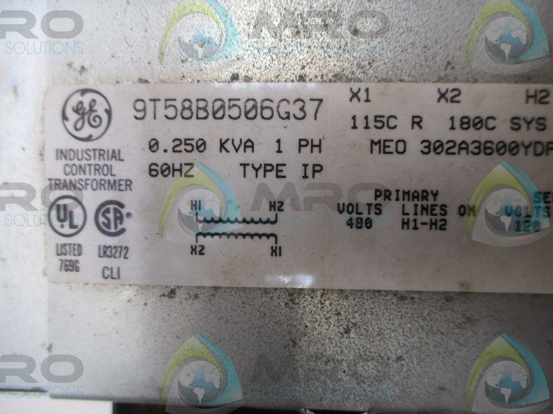 GENERAL ELECTRIC 9T58B0506G37 CORE & COIL TRANSFORMER  NSMP