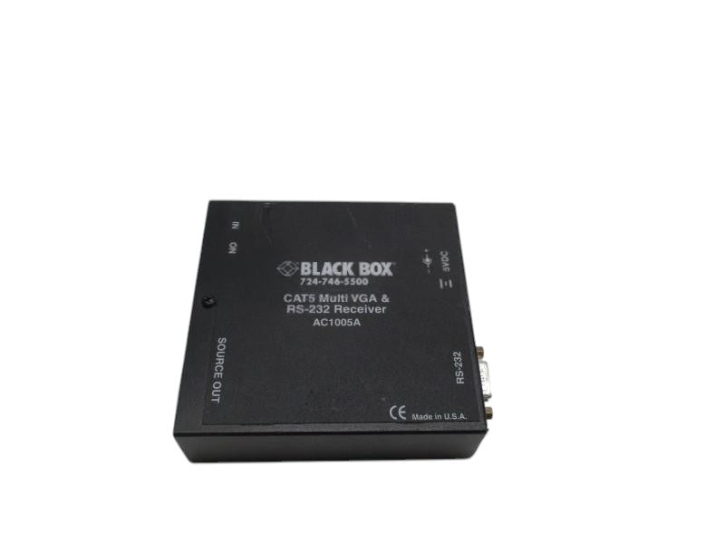 BLACK BOX AC1005A CAT5 MULTI VGA & RS-232 RECEIVER  NSNP