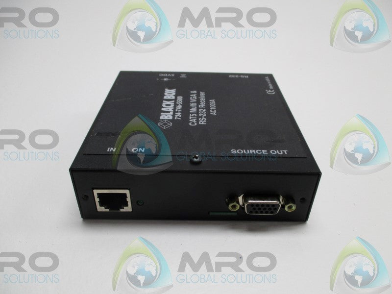 BLACK BOX AC1005A CAT5 MULTI VGA & RS-232 RECEIVER  NSNP