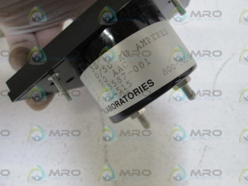 BYRAM LABORATORIES PANEL METER 0/50 AC AMPS. 3S  NSMP