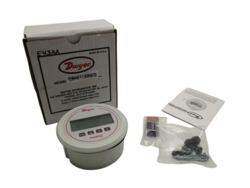 DWYER DM-1203 DIGITAL DIFFERENTIAL PRESSURE GAUGE 0-.5"  NSMP
