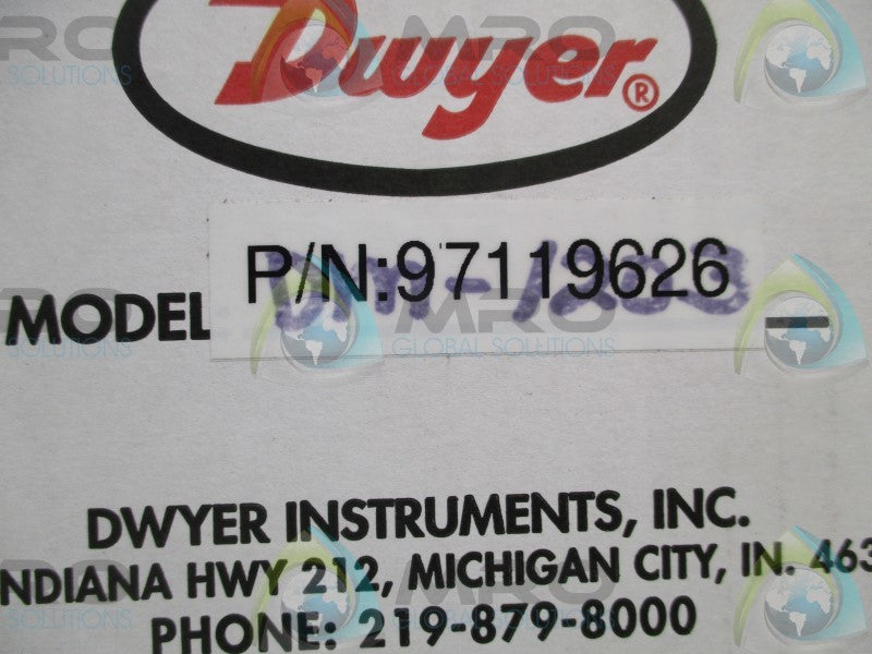 DWYER DM-1203 DIGITAL DIFFERENTIAL PRESSURE GAUGE 0-.5"  NSMP