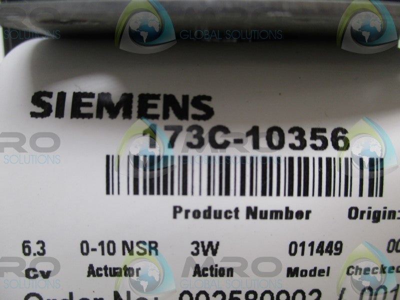 SIEMENS OpenAir 173C-10356 ELECTRONIC DAMPER ACTUATOR  NSNP