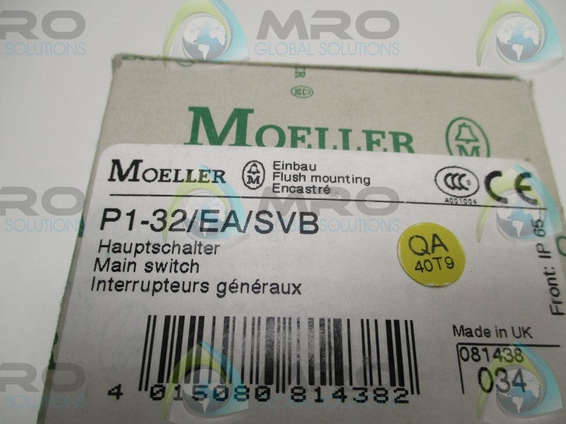 KLOCKNER MOELLER P1-32/EA/SVB MAIN SWITCH  NSMP