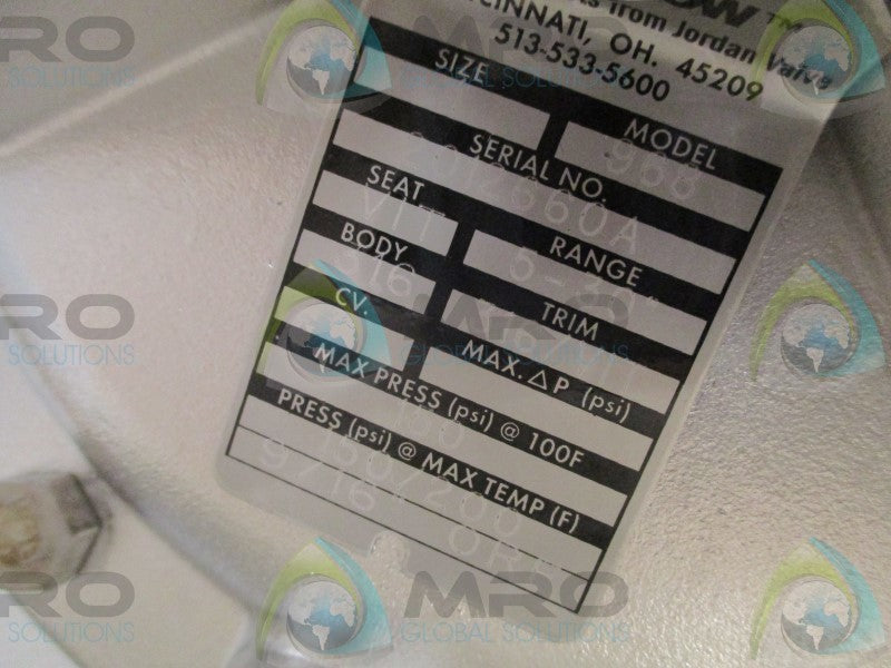 STER FLOW 968 VALVE 1"  NSNP