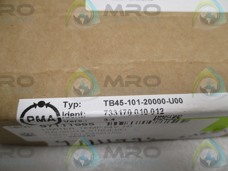PMA TB45-101-20000-U00 LIMIT TEMPERATURE MONITOR VERS. 3.4  NSMP