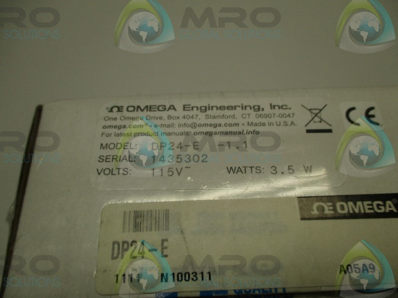 OMEGA DP24-E -1.1 PROCESS METER  NSFS