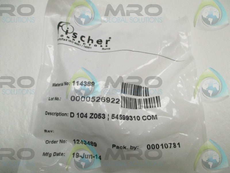 FISCHER 114389 CONNECTOR  NSMP