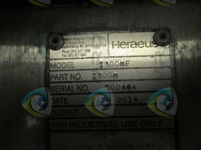 HERAEUS I300MP UV CURING SYSTEM (REPAIRED)  UNMP