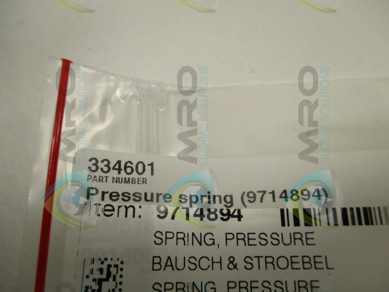 BAUSCH+STROBEL 334601 PRESSURE SPRING  NSMP