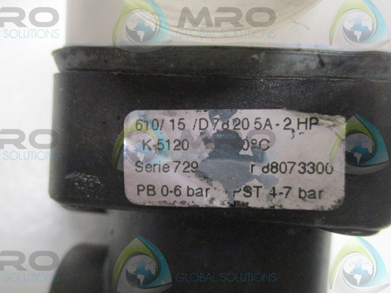 GEMU 610/15/D78205A-2HP DIAPHRAGM VALVE  UNMP