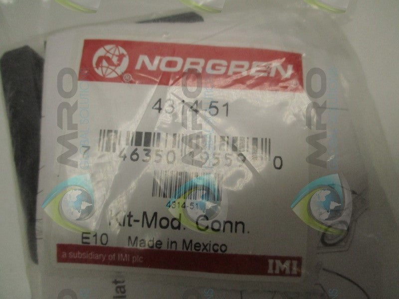NORGREN 4314-51 KIT-MOD. CONNECTOR * NEW IN FACTORY BAG *