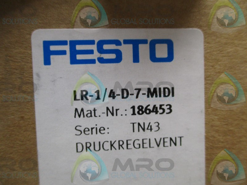 FESTO LR-1/4-D-7-MIDI PRESSURE REGULATING VALVE  NSMP