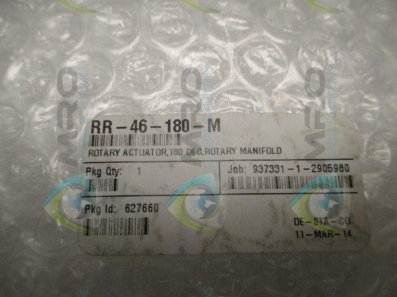 DE-STA-CO RR-46-180-M ROTARY ACTUATOR  NSMP