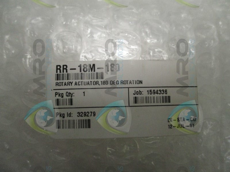 DE-STA-CO RR-18M-180 ROTARY ACTUATOR  NSMP
