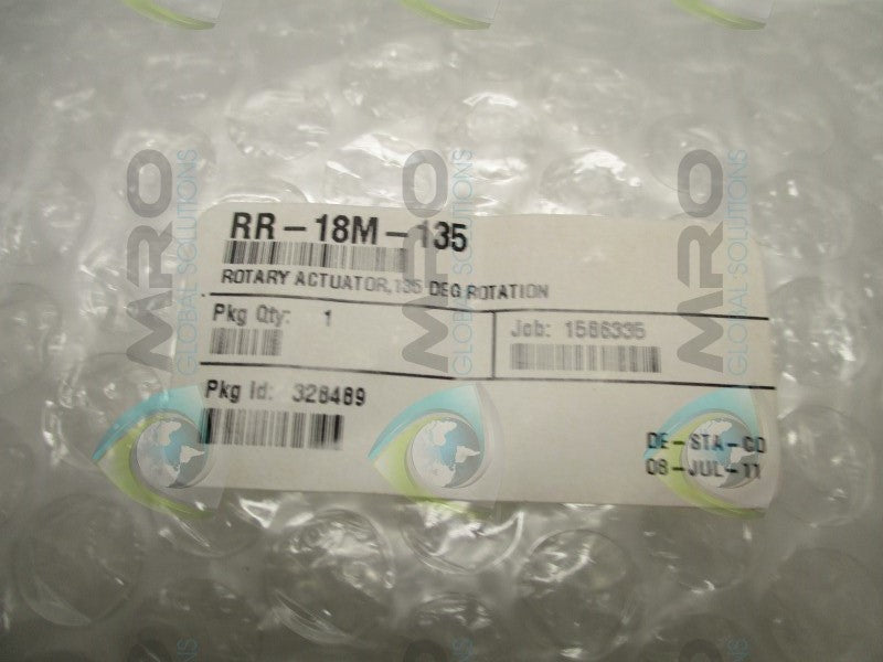 DE-STA-CO RR-18M-135 ROTARY ACTUATOR  NSMP