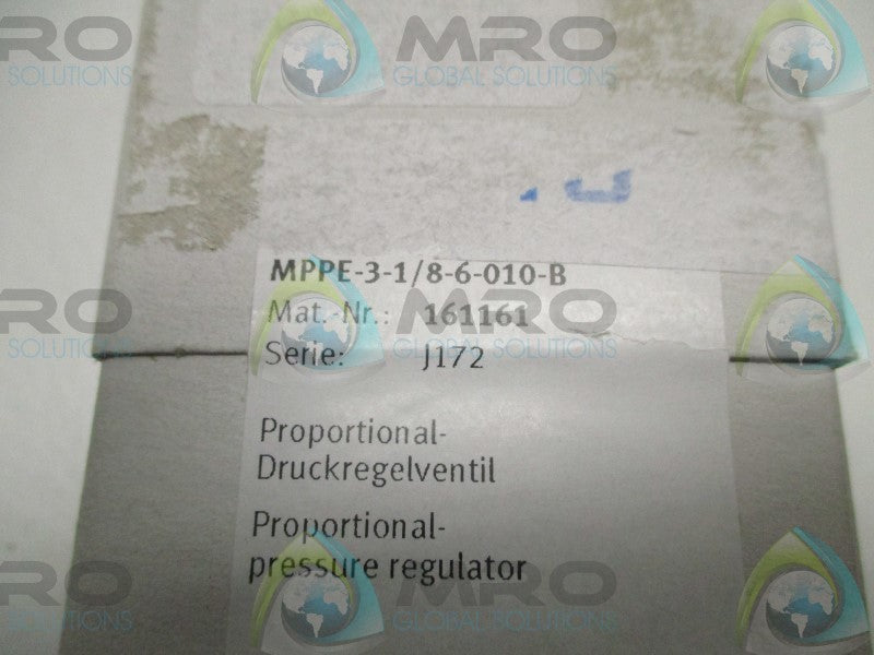 FESTO MPPE-3-1/8-6-010-B PRESSURE REGULATOR  NSFS