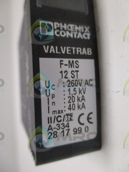 PHOENIX CONTACT F-MS12ST SURGE PROTECTOR  NSNP